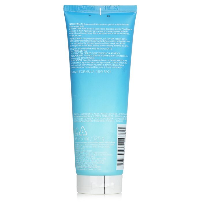 La Roche Posay Effaclar Crème Moussante Nettoyante Profonde 125ml/4.2oz