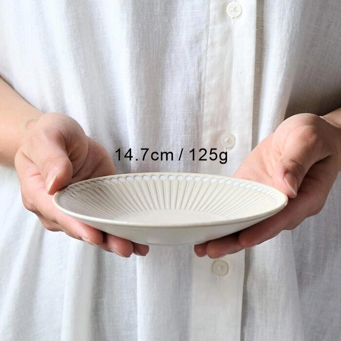 Minoro Touki Minoyaki Ultra Light 14.7CM Ceramic Dish (Gray)- Gray