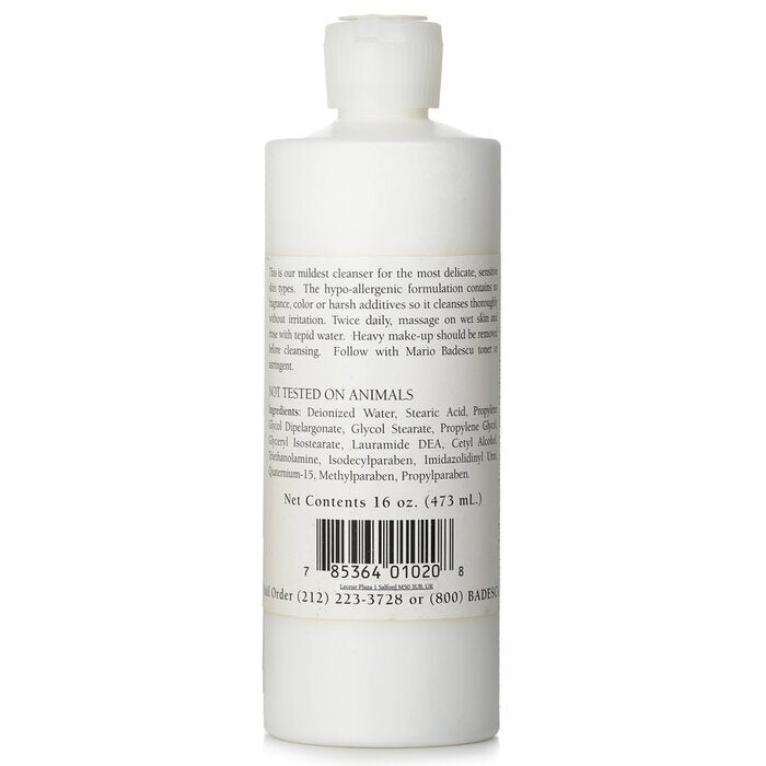 Mario Badescu Savon Crème - Pour Tous Types de Peau 472ml/16oz
