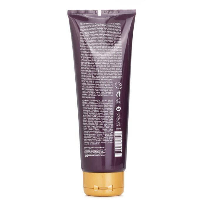 CHI Deep Brilliance Olive & Monoi Deep Protein Masque Strengthening Treatment 237ml