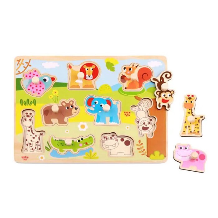Tooky Toy Co Animal Puzzle 30x23x2cm
