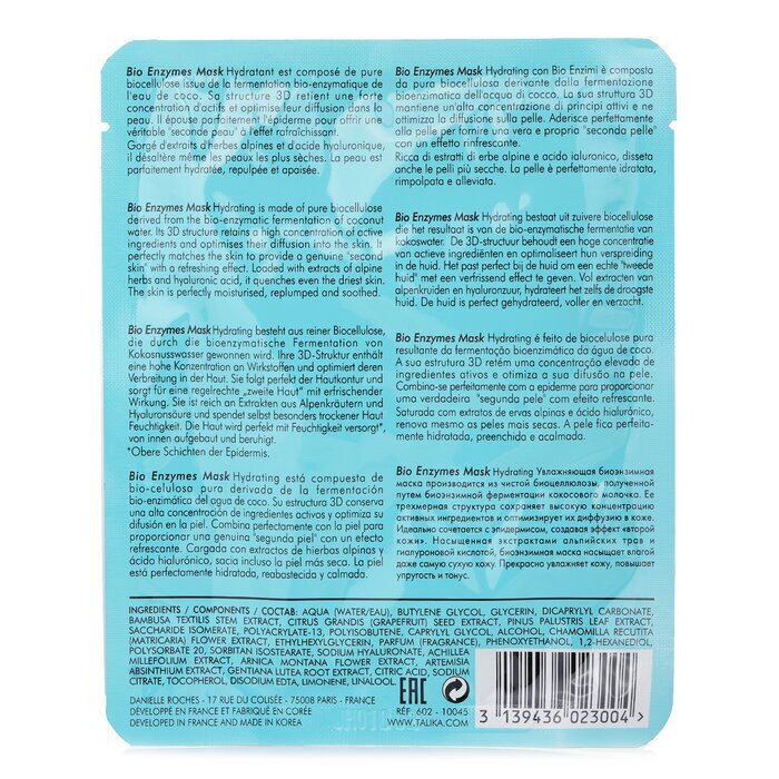Talika Bio Enzymes Hydrating Mask 20g