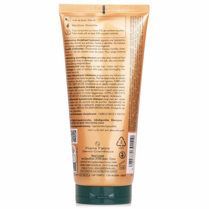 Rene Furterer Sublime Karite Moisturising Smoothing Shampoo 200ml