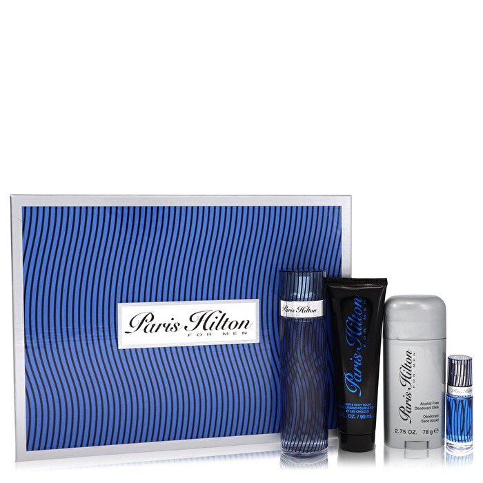 Paris Hilton Gift Set - Eau De Toilette Spray + 3 oz Body Wash + 2.75 oz Deodorant Stick + .25 Mini Eau De Toilette Spray