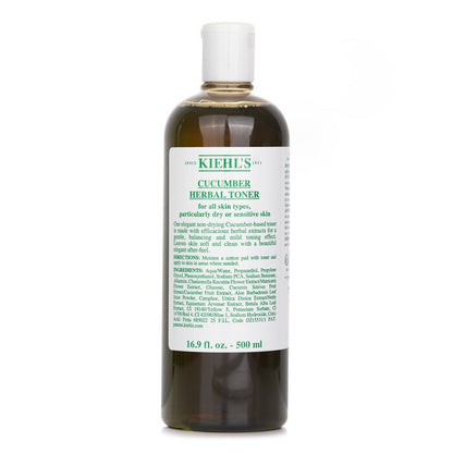 Kiehl's Cucumber Herbal Alcohol-Free Toner - For Dry or Sensitive Skin Types 500ml
