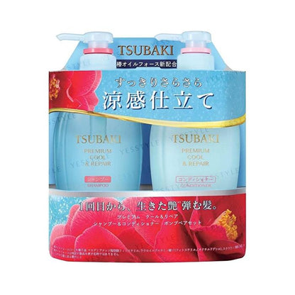 Tsubaki Premium Cool & Repair Shampoo & Conditioner Pair Set - 450ml x 2