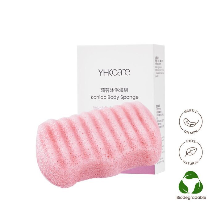 YHKCARE Konjac Body Sponge (Rose) 1 pc