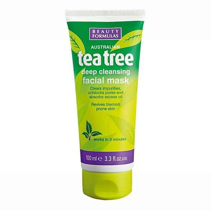 Beauty Formulas Tea Tree Deep Cleansing Facial Mask 100ml