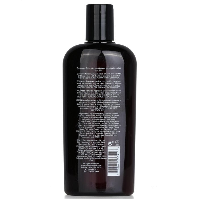 American Crew Men 3-IN-1 Shampoo, Conditioner & Body Wash 450ml/15.2oz