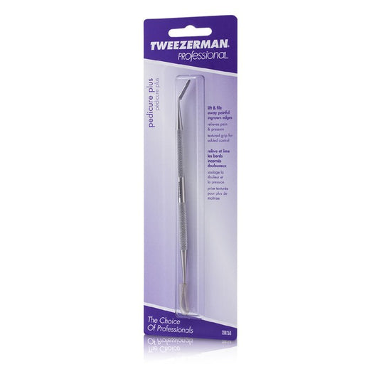 Tweezerman Professional Pedicure Plus (Stainless Steel Nail Cleanser & Ingrown Toenail File)