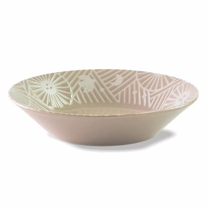 Minoro Touki Minoyaki KAFU 21.5CM pasta plate (Apricot Brown)- # Apricot Brown