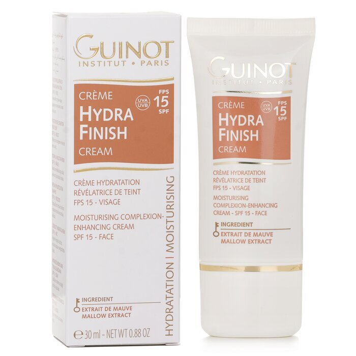 Guinot Creme Hydra Finish Face Moisturiser Complexion Enhancer SPF15 30ml