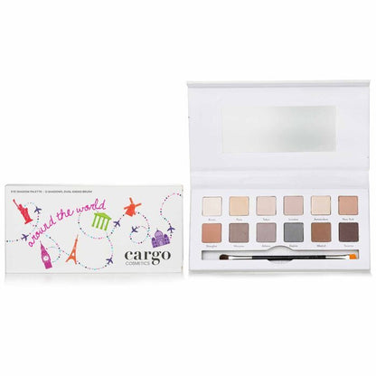 Cargo Around the World Eye Shadow Palette (12x Eye Shadow, 1x Shadow Brush) 12x0.8g/0.03oz