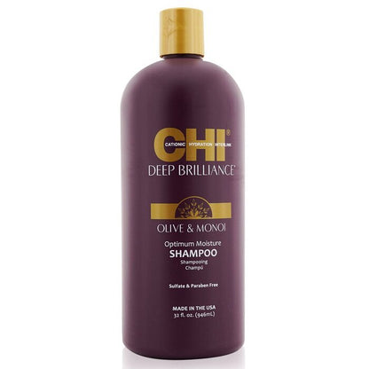 CHI Deep Brilliance Olive & Monoi Optimum Moisture Shampoo 946ml/32oz