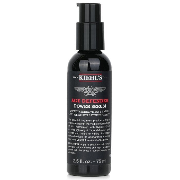 Kiehl's Age Defender Power Serum Strengthening, Visibly Firming, Anti-Wrinkle Treatment For Men 75ml