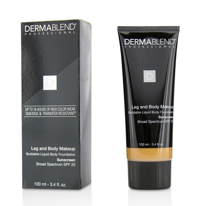 Dermablend Leg and Body Make Up Buildable Liquid Body Foundation Sunscreen Broad Spectrum SPF 25 - #Medium Bronze 45N 100ml/3.4oz