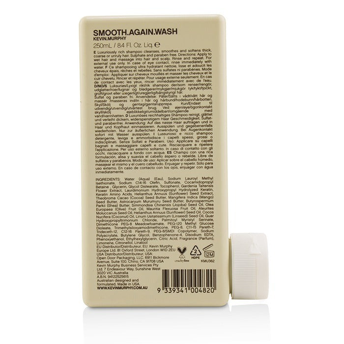 Kevin Murphy Smooth.Again.Wash (Smoothing Shampoo - For Thick, Coarse Hair) 250ml/8.4oz