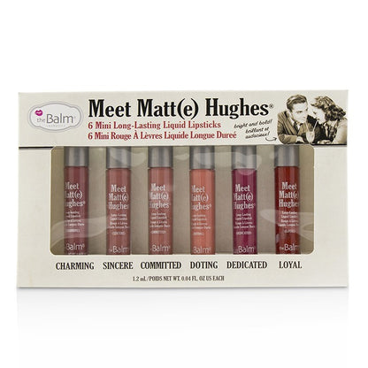 TheBalm Meet Matt(e) Hughes 6 Mini Long Lasting Liquid Lipsticks Kit - Vol.1 6x1.2ml