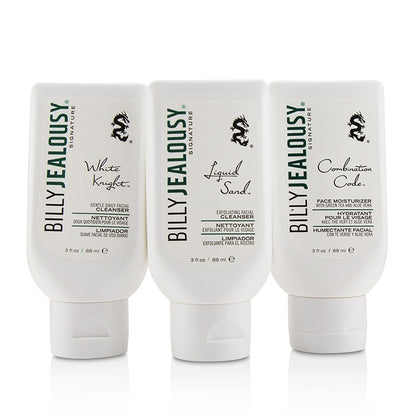 Billy Jealousy Face3Some Kit: Face Moisturizer 88ml + Exfoliating Facial Cleanser 88ml + Gentle Daily Facial Cleanser 88ml 3pcs