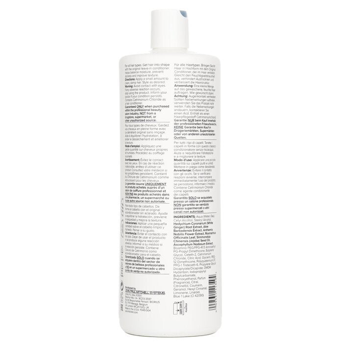 Paul Mitchell The Conditioner (Original Leave-In - Balances Moisture) 1000ml/33.8oz