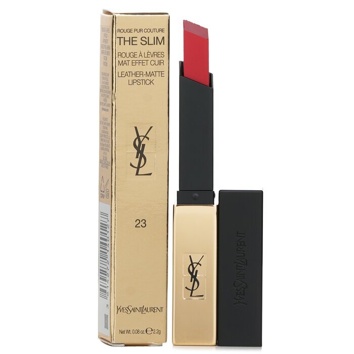 Yves Saint Laurent Rouge Pur Couture The Slim Leather Matte Lipstick - # 23 Mystery Red 2.2g/0.08oz