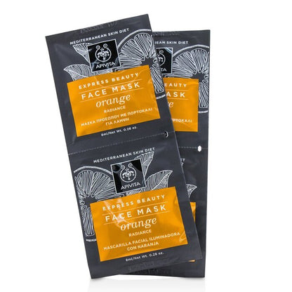 Apivita Express Beauty Face Mask with Orange (Radiance) 6x(2x8ml)