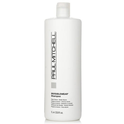 Paul Mitchell Invisiblewear Shampoo (Preps Texture - Builds Volume) 1000ml/33.8oz