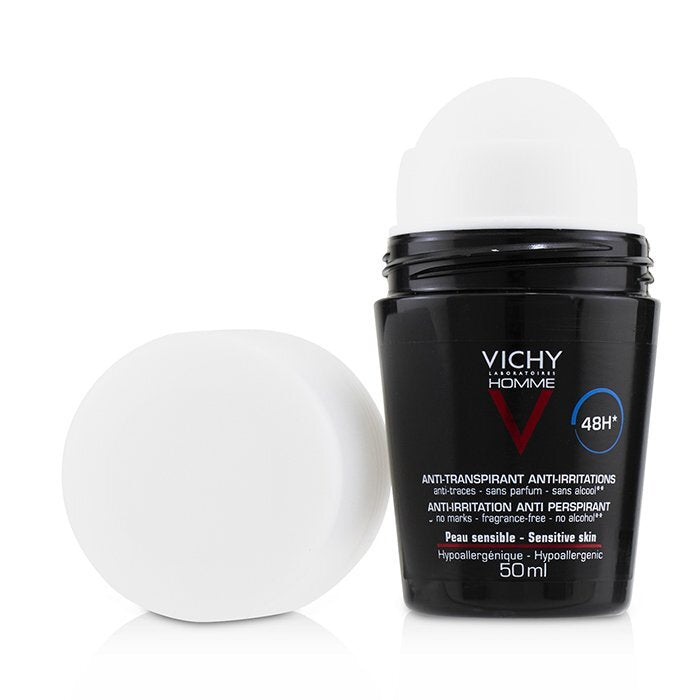 Vichy Homme 48H* Anti-Irritations & Anti Perspirant Roll-On (For Sensitive Skin) 50ml/1.69oz