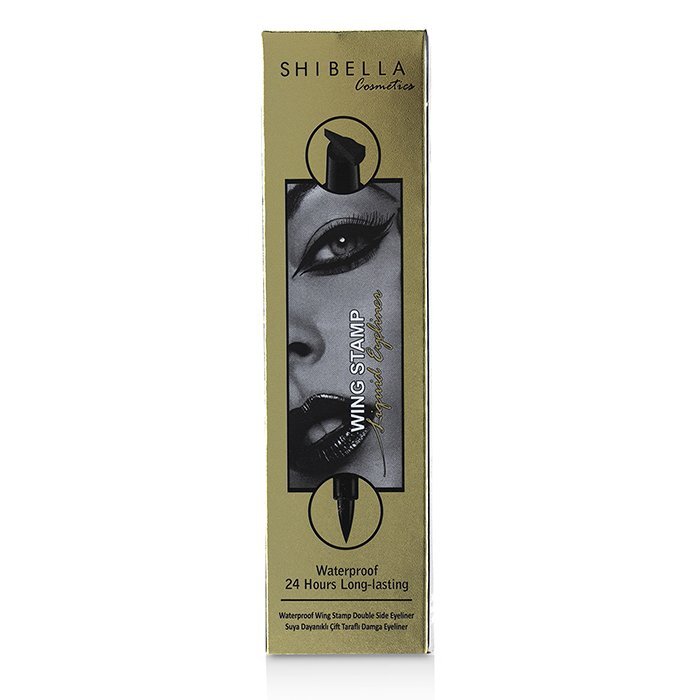 SHIBELLA Cosmetics Waterproof 24 Hours Long Lasting Wing Stamp Eyeliner Double Side Eyeliner – Thick Stamp 4.5ml/0.1587oz