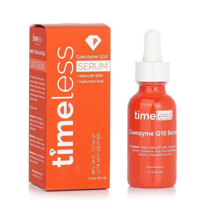 Timeless Skin Care Coenzyme Q10 Serum + Matrixyl 3000 + Hyaluronic Acid 30ml/1oz