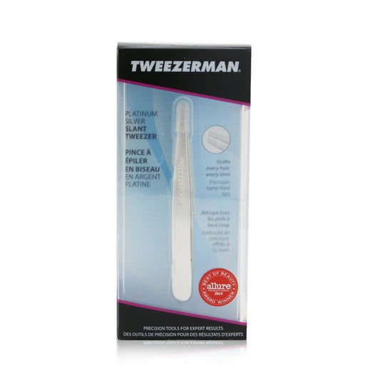 Tweezerman Slant Tweezer - Platinum Silver