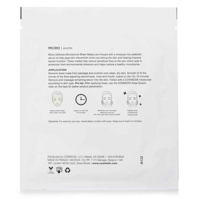 CosMedix Micro Defense Microbiome Sheet Mask 5sheets