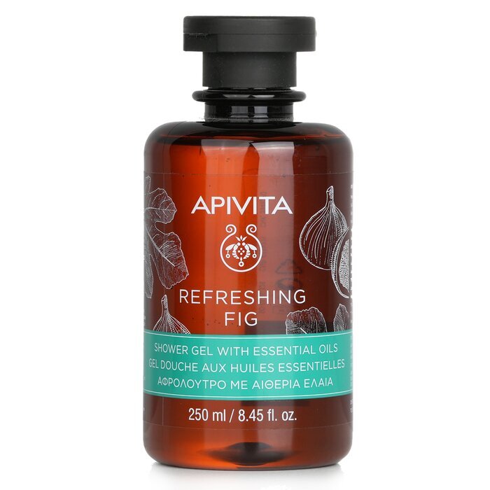 Apivita Refreshing Fig Shower Gel with Essential Oils 250ml/8.45oz