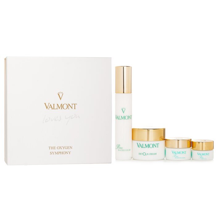 Valmont The Oxygen Symphony Set: Prime Renewing Pack 15ml + Prime B -Cellular 30ml + Prime Contour 5ml + Deto2x Cream 45ml 4pcs