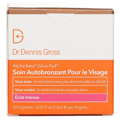 Dr Dennis Gross Alpha Beta Glow Pad For Face - Intense Glow 20 Towelettes