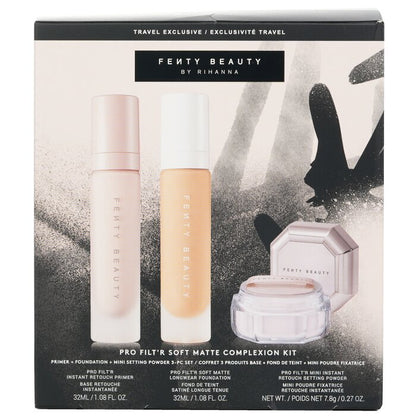 Fenty Beauty by Rihanna Pro Filt'R Soft Matte Complexion Kit: Foundation 32ml + Primer 32ml + Instant Retouch Setting Powder 7.8g - #120 3pcs