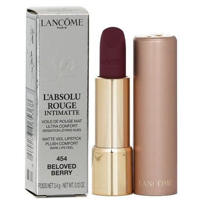 Lancome L'Absolu Rouge Intimatte Matte Veil Lipstick - # 454 Beloved Berry 3.4g/0.12oz