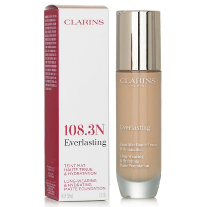 Clarins Everlasting Long Wearing & Hydrating Matte Foundation - # 108.3N Organza 30ml/1oz