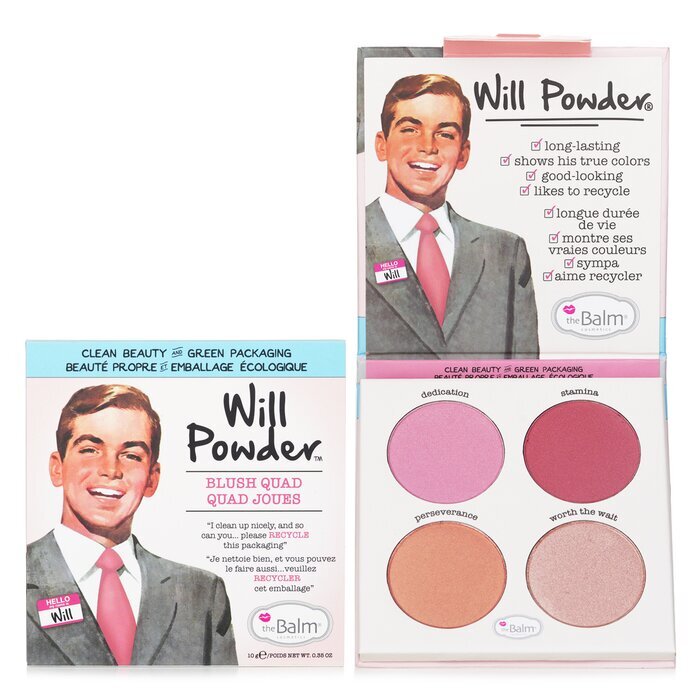 TheBalm Will Powder Blush Quad (4x Blush) 10g/0.35oz