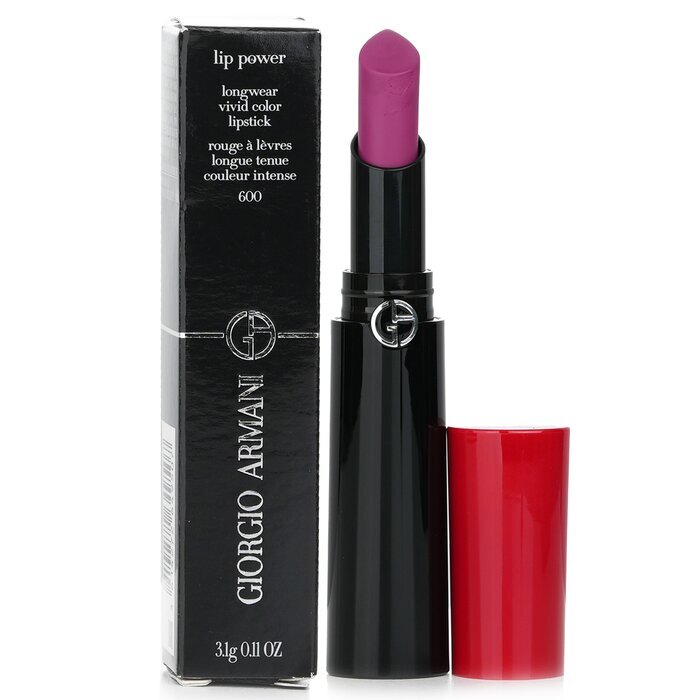 Giorgio Armani Lip Power Longwear Vivid Color Lipstick - # 600 Confident 3.1g/0.11oz