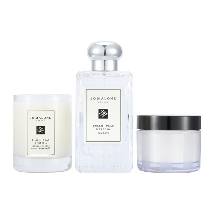 English Pear & Freesia Coffret: Cologne Spray + Body Cream 50ml/1.7oz + Scented Candle 4.78cm/1.88inches (Height) 100ml