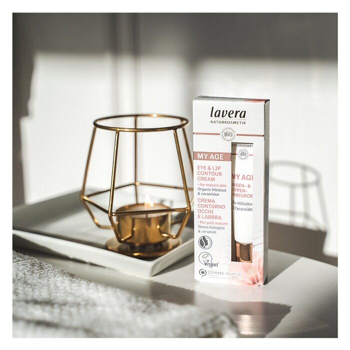 Lavera My Age Eye & Lip Contour Cream With Organic Hibiscus & Ceramides - For Mature Skin 15ml/0.5oz