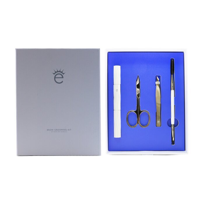 Eyeko Brow Grooming Kit: Brow Brush & Spoolie + Scissors + Tweezers + Brow Razor + Pouch 4pcs+1bag