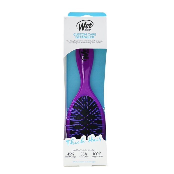 Wet Brush Custom Care Detangler Thick Hair Brush - # Purple BWR830CCPR 1pc