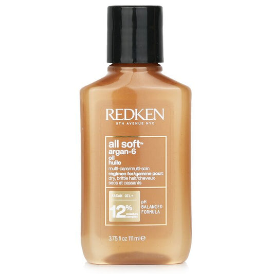 Redken All Soft Argan-6 Oil (For Dry, Brittle Hair) 111ml/3.75oz