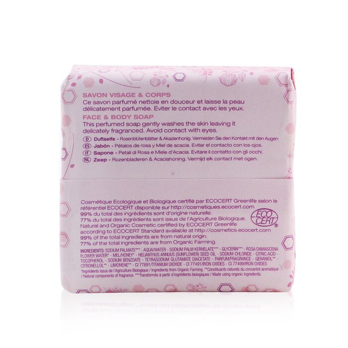 Melvita Rose Petals & Acacia Honey Soap 100g/3.5oz