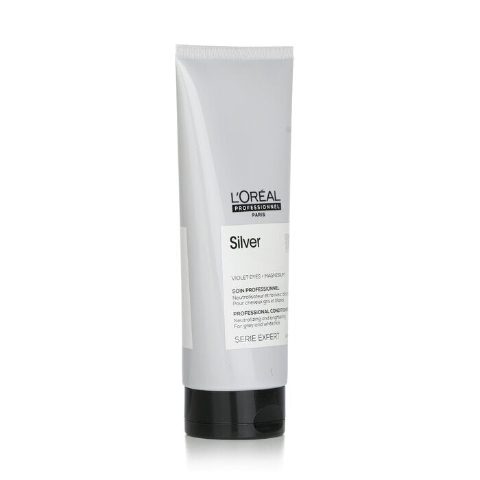 L'Oreal Professionnel Serie Expert - Silver Violet Dyes + Magnesium Neutralising and Brightening Conditioner (For Grey and White Hair) 200ml/6.7oz