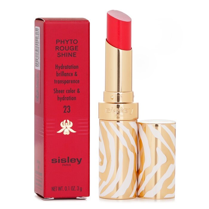 Sisley Phyto Rouge Shine Hydrating Glossy Lipstick - # 23 Sheer Flamingo 3g/0.1oz