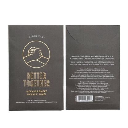 Paddywax Impressions Car Fragrance - Better Together 2packs