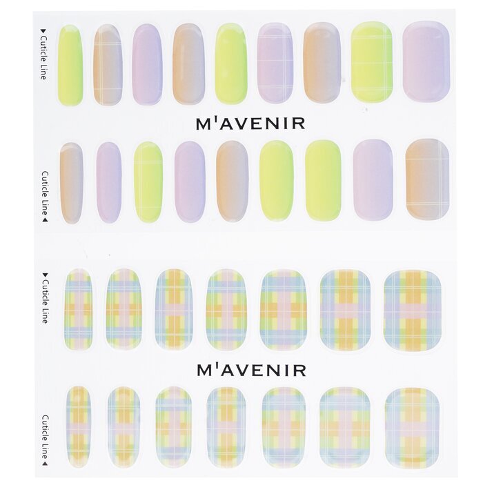 Mavenir Nail Sticker (Patterned) - # Neon Crossline Nail 32pcs